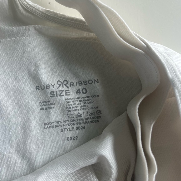 Ruby Ribbon Lace Cami - Picture 2 of 2